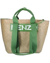 KENZO - Logo Patch Large Tote Bag - Lyst