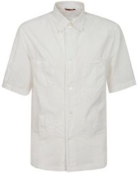 Barena - Nodola Hoc Stone Short-sleeved Shirt - Lyst