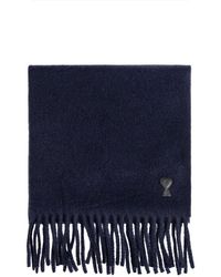 Ami Paris - Wool Scarf - Lyst