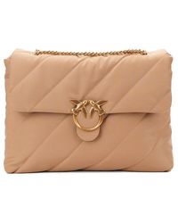 Pinko - Love Bird Large Quilted Shoulder Bag - Lyst