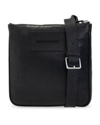 Emporio Armani Shoulder Bag With Logo - Black
