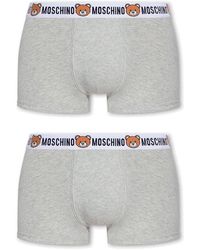 Moschino - Logo Teddy Waistband 2-pack Boxers - Lyst
