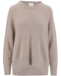 Allude - Crewneck Knitted Jumper - Lyst