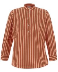 PT Torino - Long Sleeved Striped Shirt - Lyst