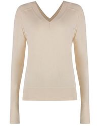 Calvin Klein - Wool V-Neck Sweater - Lyst