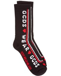 Gcds Socks Cute Tape - Black