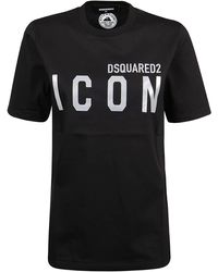 DSquared² Reflective Icon Print T-shirt - Black