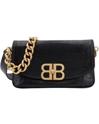 Balenciaga - Flap Bb Soft Leather Small Bag - Lyst