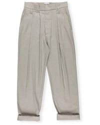 Brunello Cucinelli Trousers Natural - Grey