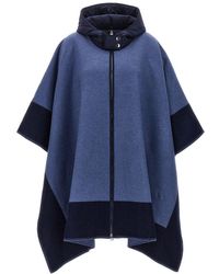 Etro - Logo Hooded Cape Capes - Lyst
