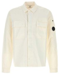 C.P. Company - White Oxford Shirt - Lyst