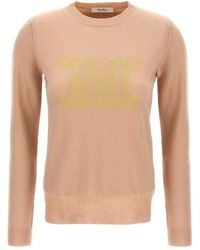 Max Mara - Pamir Logo Intarsia Knit Sweater - Lyst