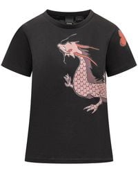 Pinko - Dragon Print T-Shirt - Lyst