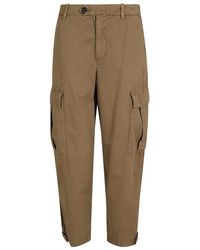 Pinko Piove Tapered Cargo Pants in Blue | Lyst