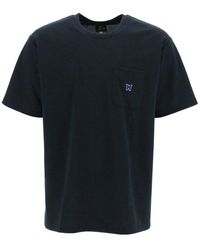Needles - Embroidered Pocket T-shirt - Lyst