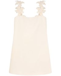 Valentino - Crepe Couture Sleeveless Mini Dress - Lyst