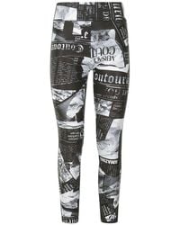 Versace - 76dp114 S Side Tape Jegging Fouseux - Lyst
