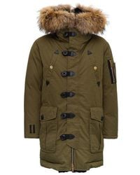 mens black parka coat
