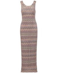 Missoni - Zigzag Sequin-embellished Knitted Midi Dress - Lyst