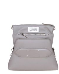 Maison Margiela - Soft 5ac Small Bag In Gray Leather - Lyst