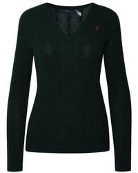 Polo Ralph Lauren - Kimberly Sweater In Green Cashmere Blend - Lyst