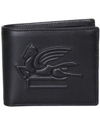 Etro - Pegaso Debossed Bi-Fold Wallet - Lyst