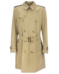 Burberry Double-breasted Belted Waist Trench Coat - Brown