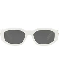 Versace Eyewear Rectangular Frame Sunglasses - White
