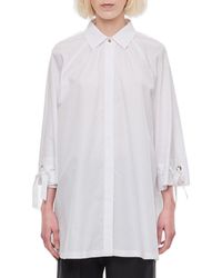 Max Mara - Button Detailed Long-sleeved Shirt - Lyst