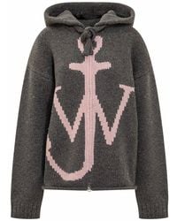 JW Anderson - Zipped Anchor Hoodie - Lyst