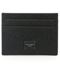 Dolce & Gabbana Leather Card Holder Black