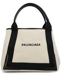 Balenciaga - Cabas Logo Printed Tote Bag - Lyst