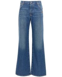 Off-White c/o Virgil Abloh - Logo Embroidery Jeans - Lyst