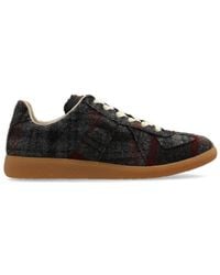 Maison Margiela - Replica Check-pattern Low-top Sneakers - Lyst