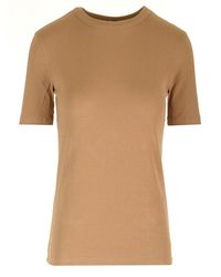 Totême - Camel Cotton T-shirt - Lyst