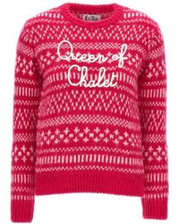 Mc2 Saint Barth - Queen Of Chalet Sweater, Cardigans - Lyst