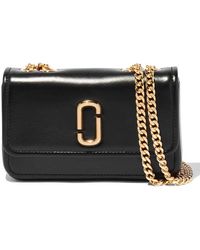 Marc Jacobs Women's Black Leather The Glam Shot Cross-body Bag