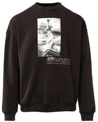 Autry - Graphic Print Crewneck Sweater - Lyst