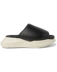 Rick Owens - Geth Padded Leather Platform Sliders - Lyst