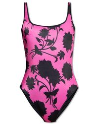 Versace - Pink Reversible One-piece Swimsuit - Lyst