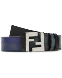 Fendi Leather Reversible Belt Fe - Multicolor