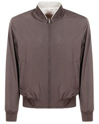 Canali - Reversible Bomber Jacket - Lyst