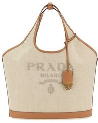 Prada - Logo-detailed Large Top Handle Bag - Lyst