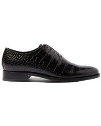 SCAROSSO - Ignazio Embossed Oxford Lace-Up Shoes - Lyst