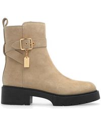 COACH Lacey Buckle Detailed Ankle Boots - Brown