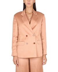 Alysi - Double-breasted Buttoned Blazer - Lyst