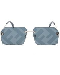 Fendi - Square Frame Sunglasses - Lyst