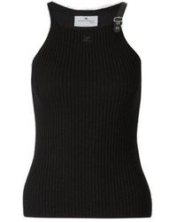 Courreges - Ribbed Knit Top - Lyst