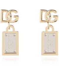 Dolce & Gabbana - Brass Clip-on Earrings, - Lyst