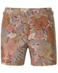Tom Ford - Floral Printed Swim Shorts - Lyst